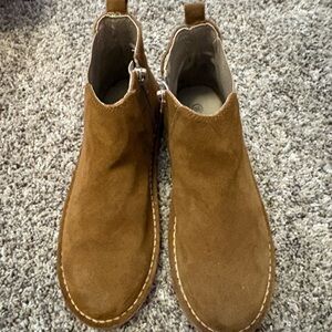 Girls Cienta Brown Suede Chelsea Boots